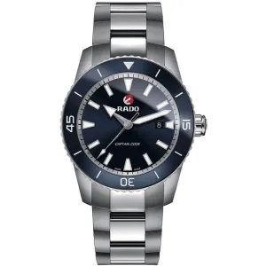 Rado Captain Cook Silver Stainless Steel Blue Dial Automatic Watch for Gents - R32501203