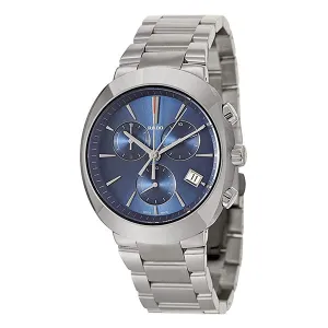 Rado D-Star Chronograph Blue Dial Ceramos and Stainless Steel Men's Watch R15937203