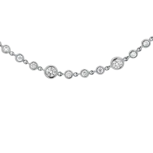 Roberto Coin Estate 18k White Gold Diamonds by the Yard Necklace