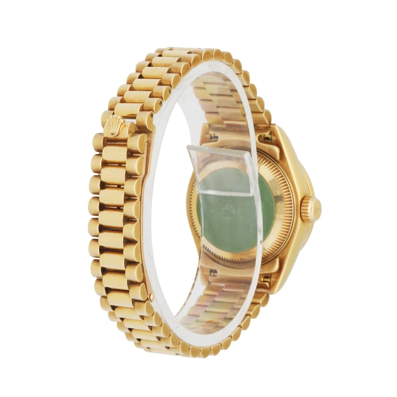 Rolex 69178 Datejust Diamond Bezel Pyramid Dial 18K Yellow Gold Ladies Watch