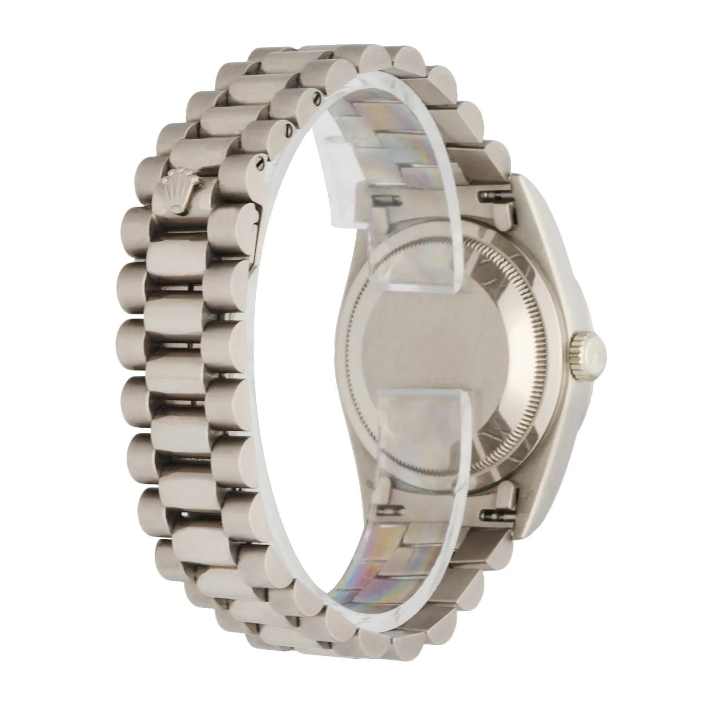 Rolex Day-Date President 18239 18K White Gold Diamond Dial Mens Watch