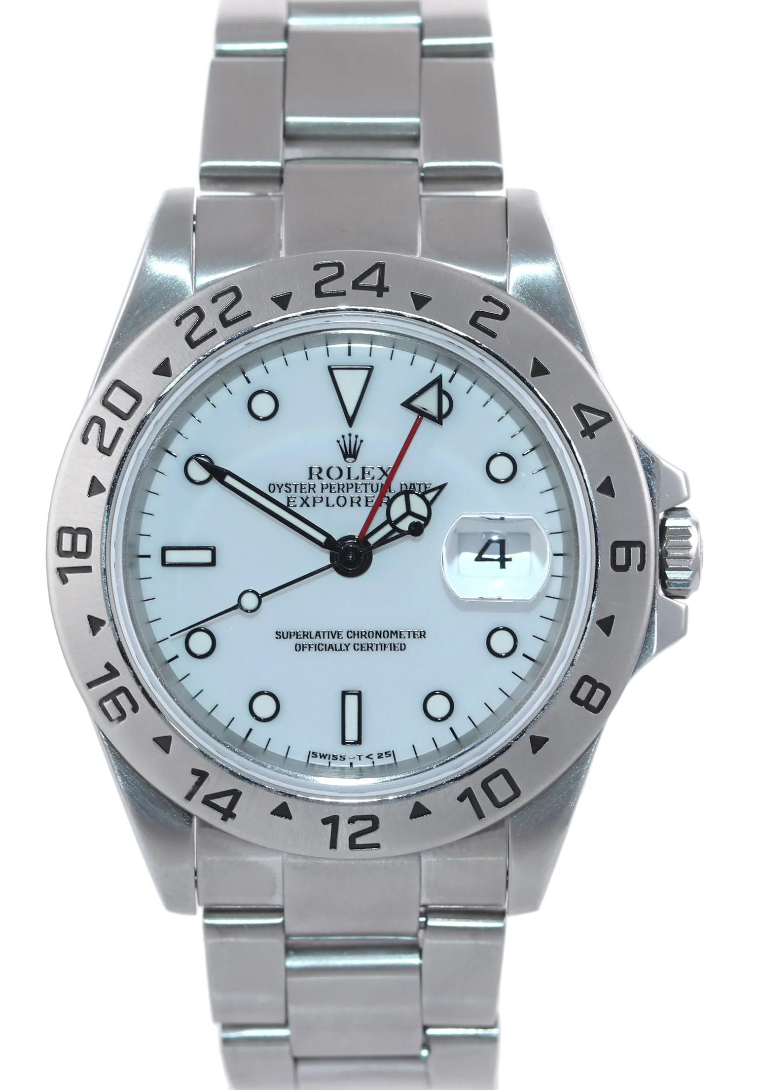 Rolex Explorer 2 16570 Steel White Polar GMT TRITIUM Dial 40mm Watch Box