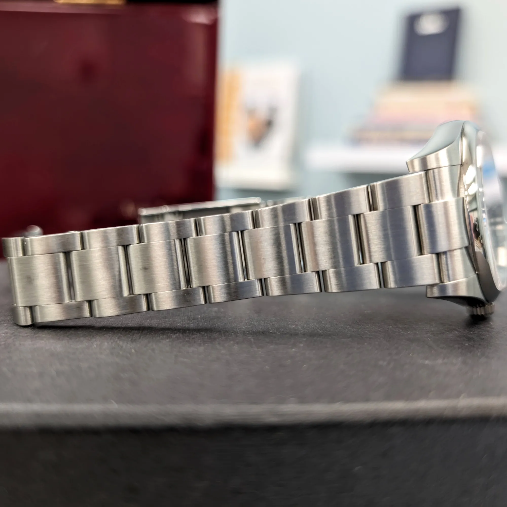 ROLEX Oyster Perpetual 39mm Ref. 114300 Blue Dial Superlative Chronometer Officially Certified Watch