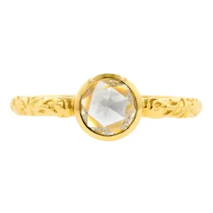 Rose Cut Diamond Engagement Ring, 0.48ct. Heirloom by Doyle & Doyle