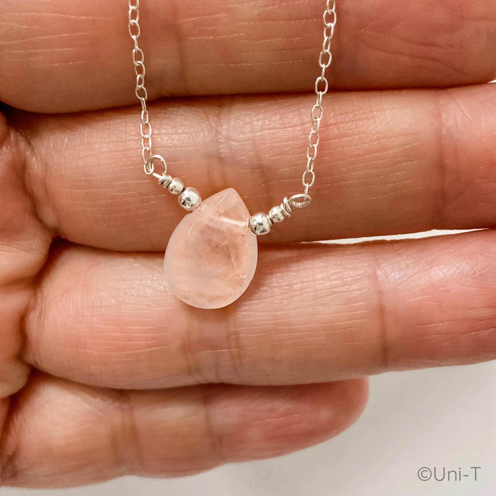 Rose Quartz Gemstone Necklaces