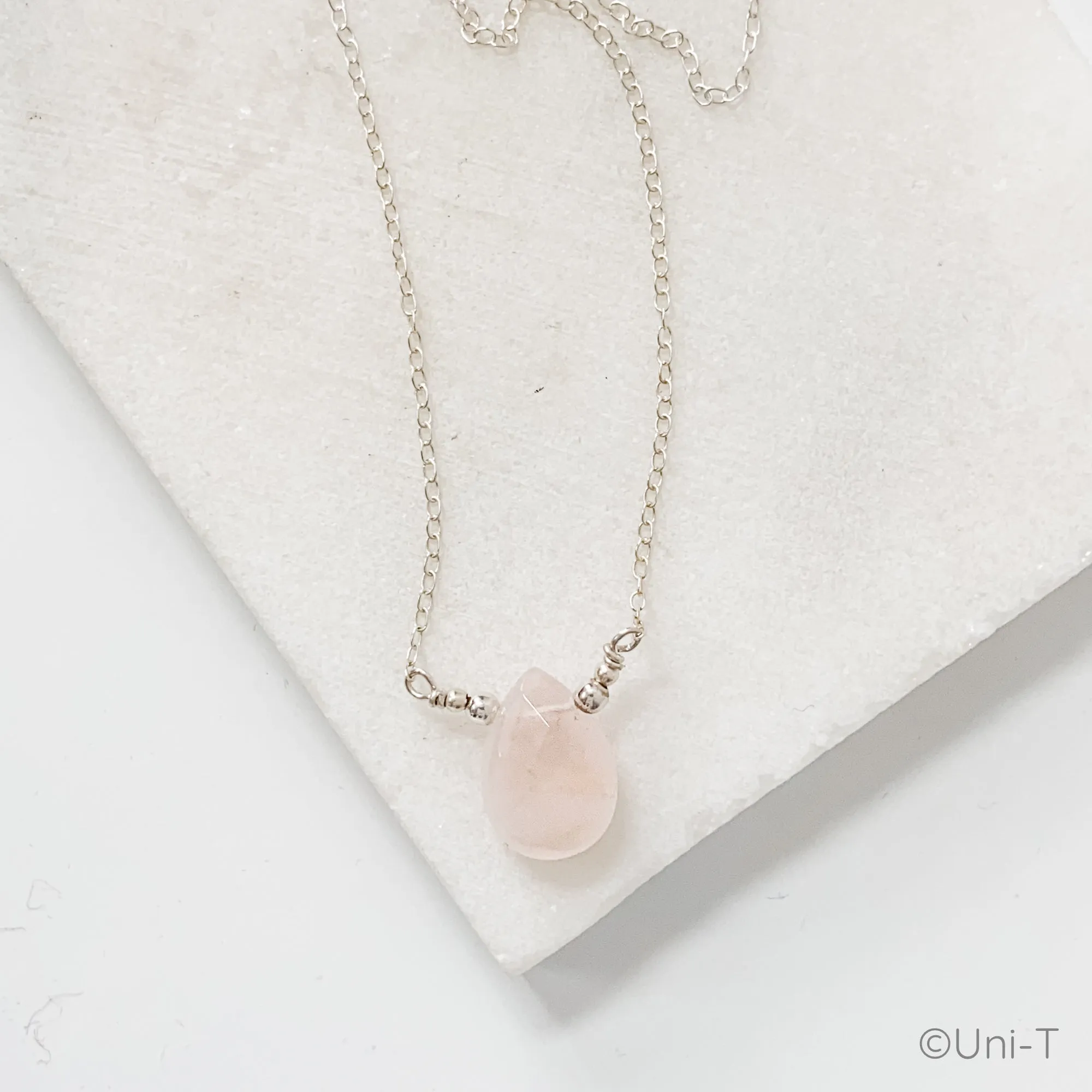 Rose Quartz Gemstone Necklaces