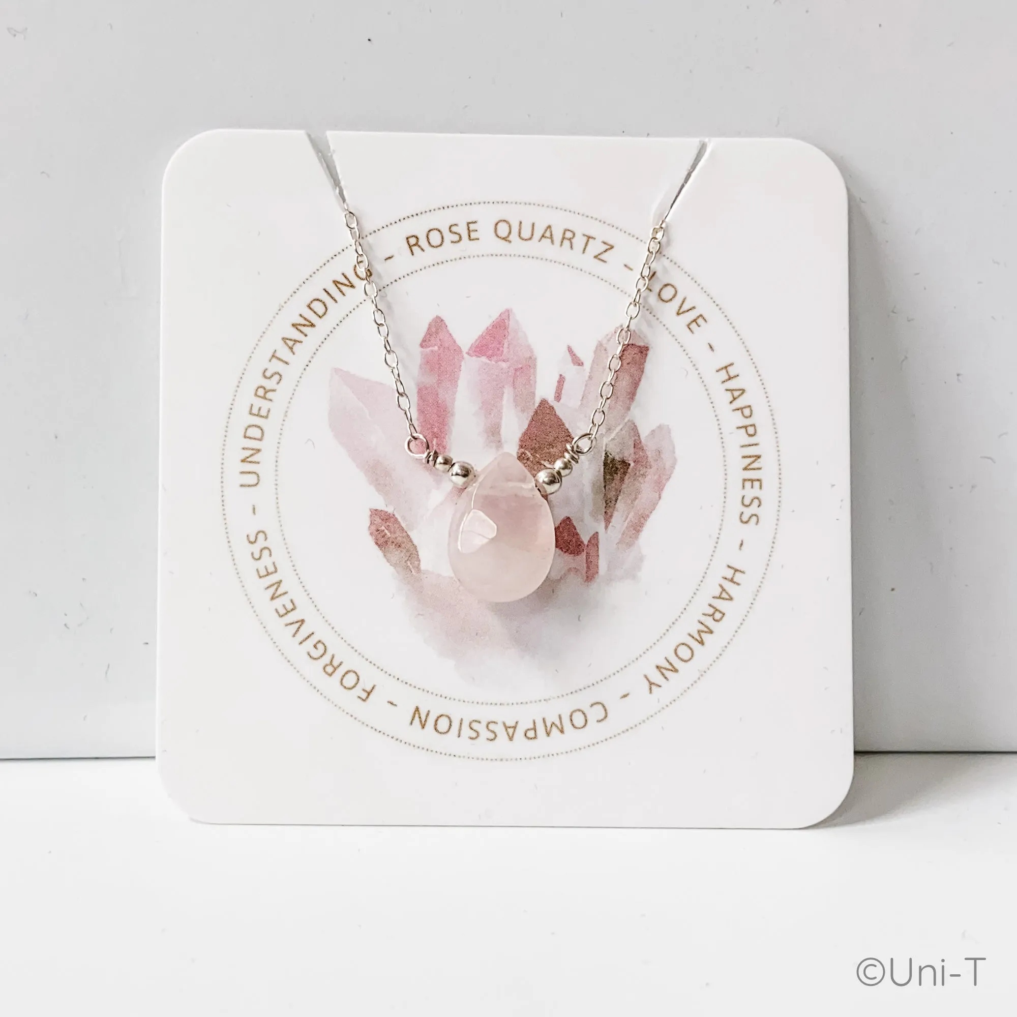 Rose Quartz Gemstone Necklaces