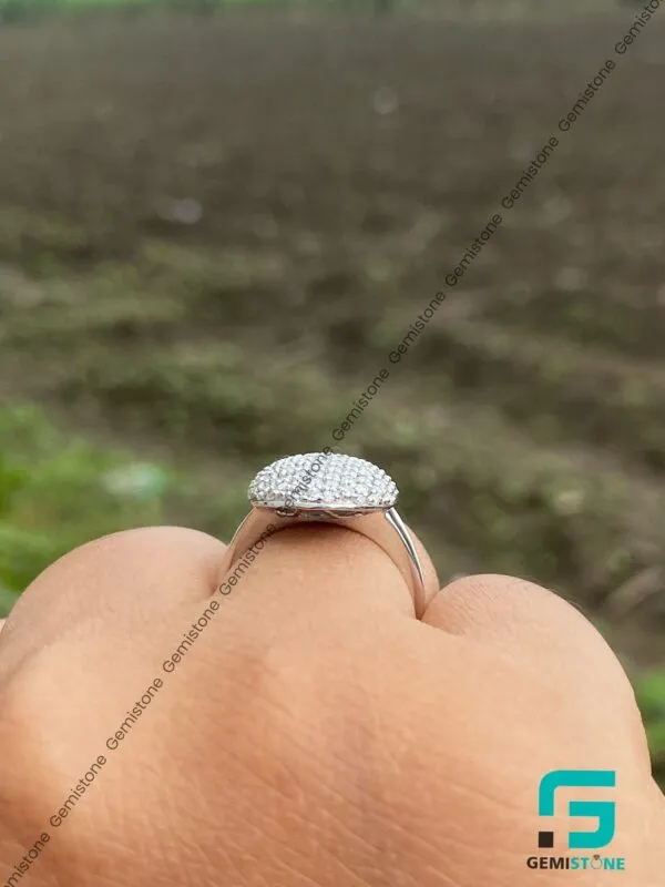 Round Cut Moissanite Bella Twilight Engagement Ring
