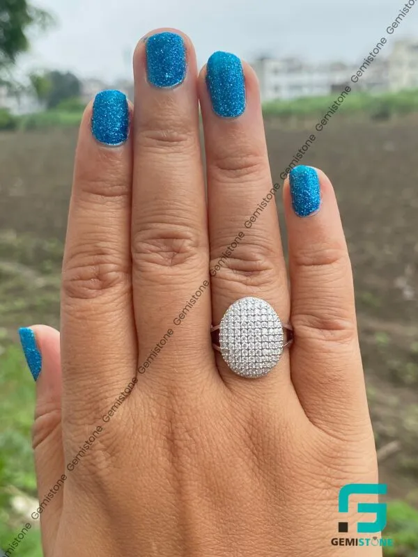 Round Cut Moissanite Bella Twilight Engagement Ring
