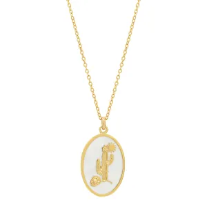 SALE - Oval Cactus Necklace
