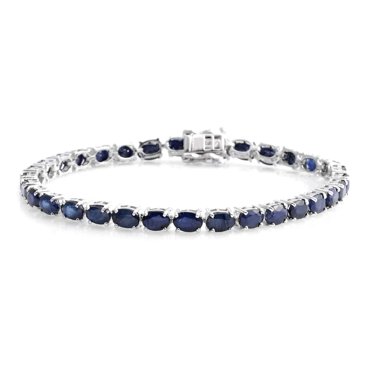 Sapphire 925 Sterling Silver Tennis Bracelet Jewelry