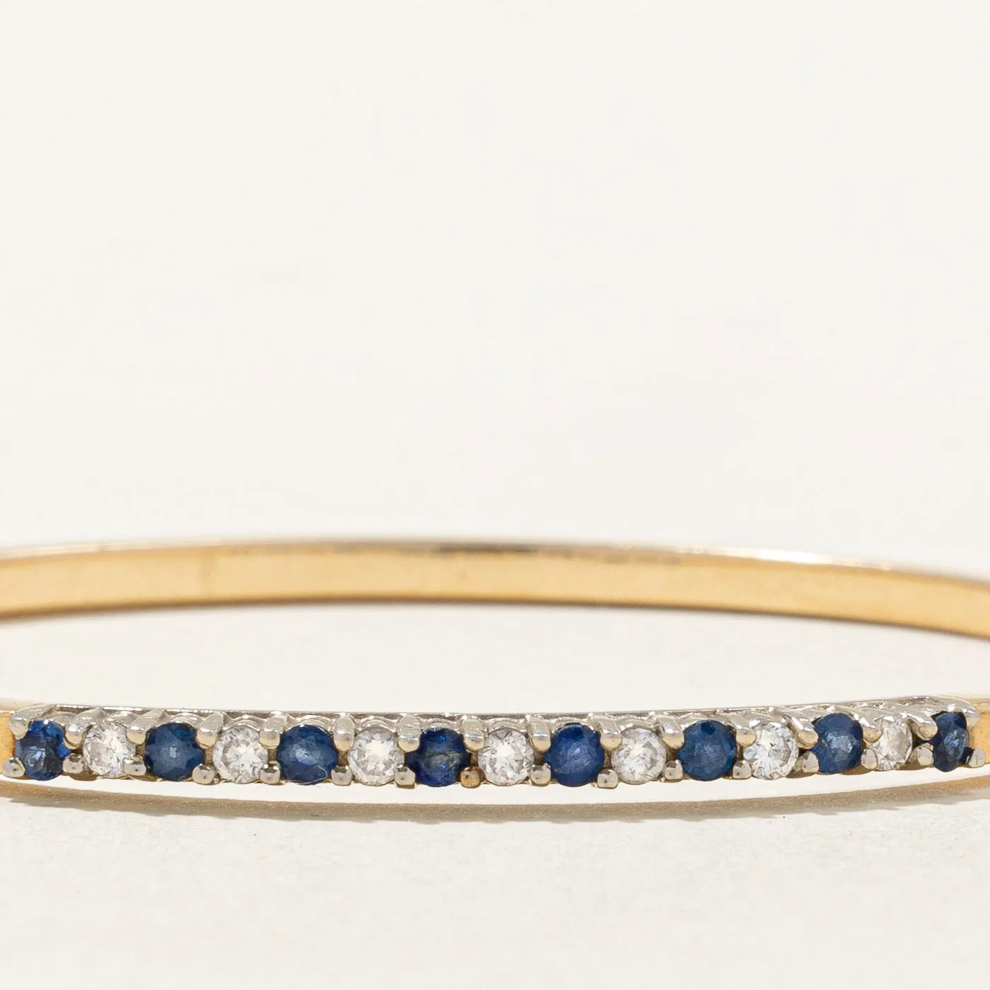 Sapphire & Diamond Bangle | 0.62ctw 0.28ctw | 7" |