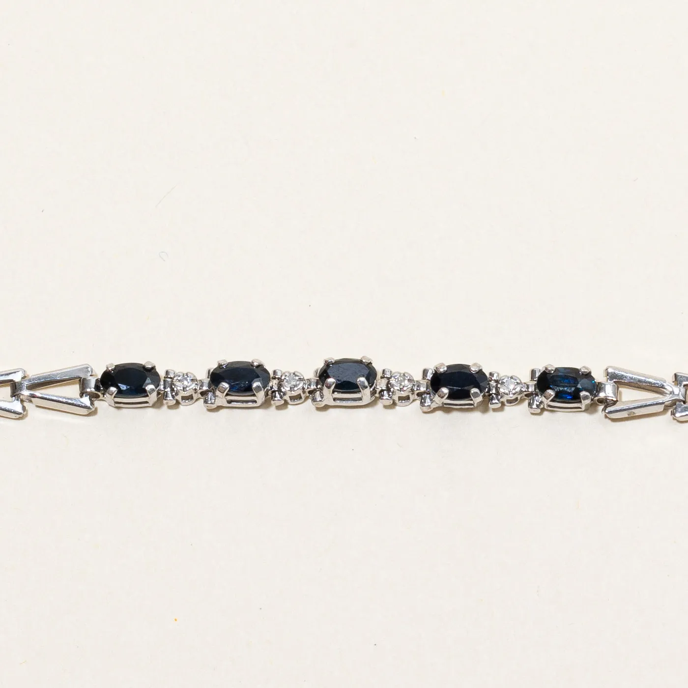 Sapphire & Diamond Bracelet | 1.00ctw, 0.01ctw | 7" |