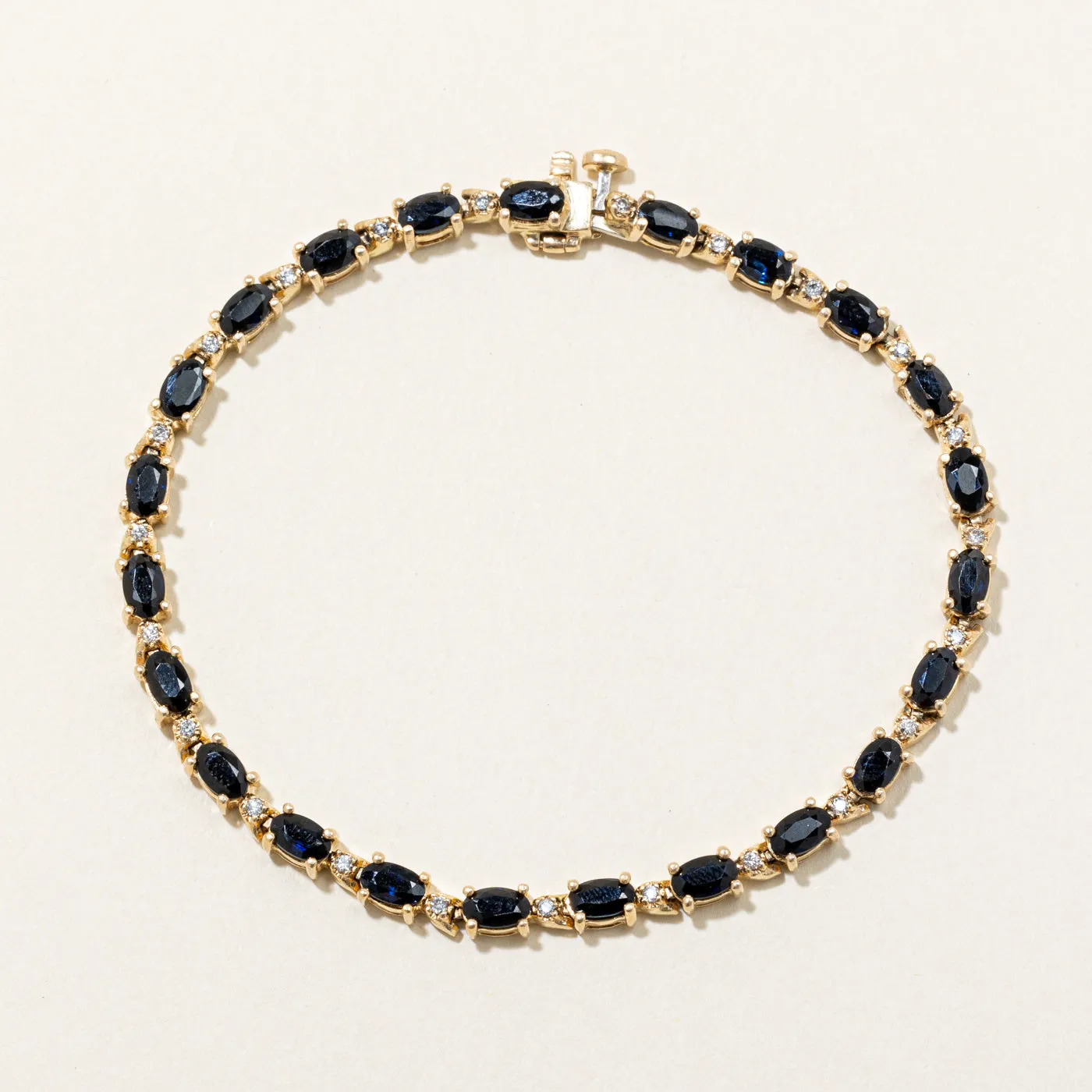 Sapphire & Diamond Bracelet | 5.60ctw, 0.20ctw | 7.25" |