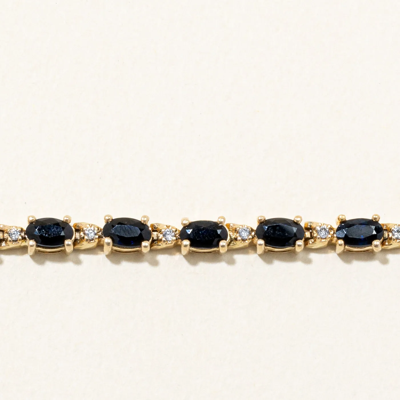 Sapphire & Diamond Bracelet | 5.60ctw, 0.20ctw | 7.25" |