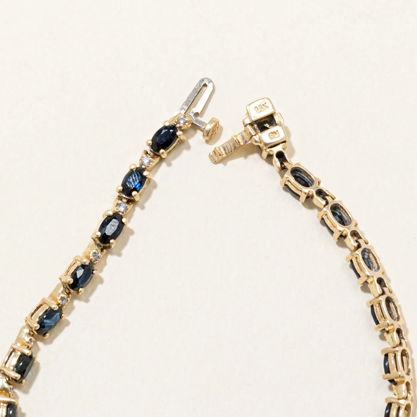 Sapphire & Diamond Bracelet | 5.60ctw, 0.20ctw | 7.25" |