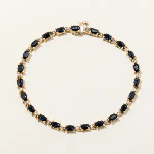 Sapphire & Diamond Bracelet | 5.60ctw, 0.20ctw | 7.25" |