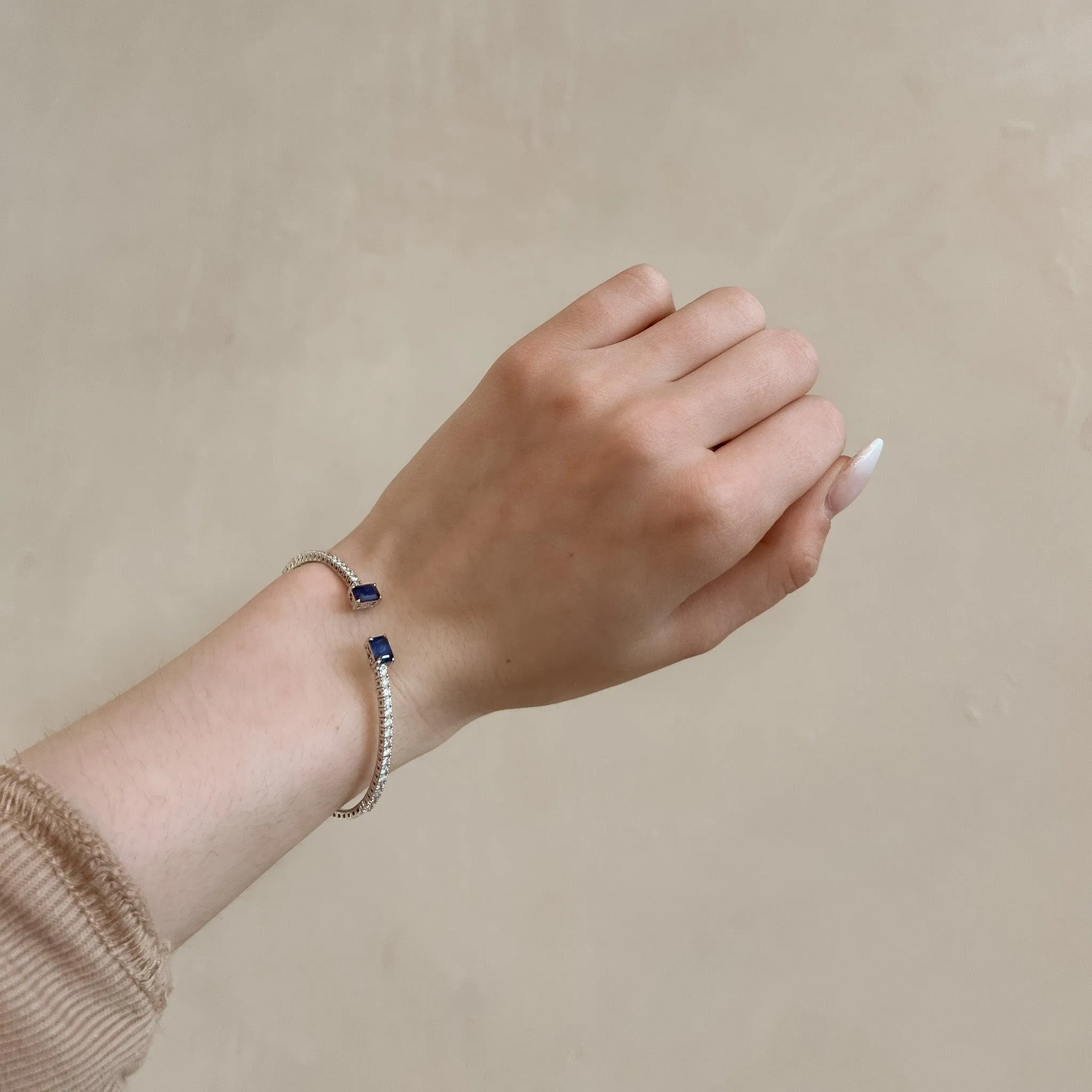 Sapphire Flex Bangle