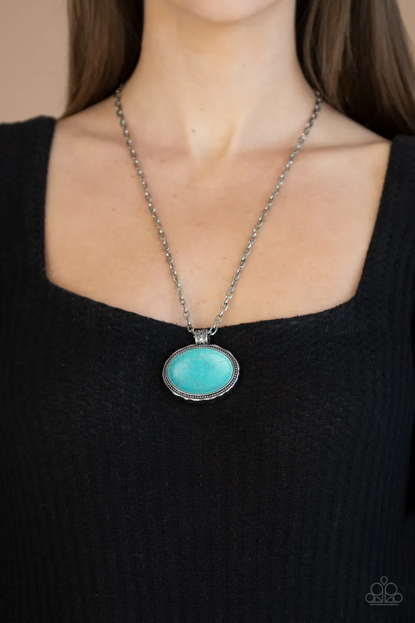Sedimentary Colors Blue Paparazzi Necklace