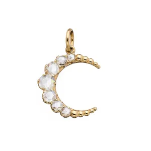 Sethi Couture Crescent White Diamond Pendant Regular