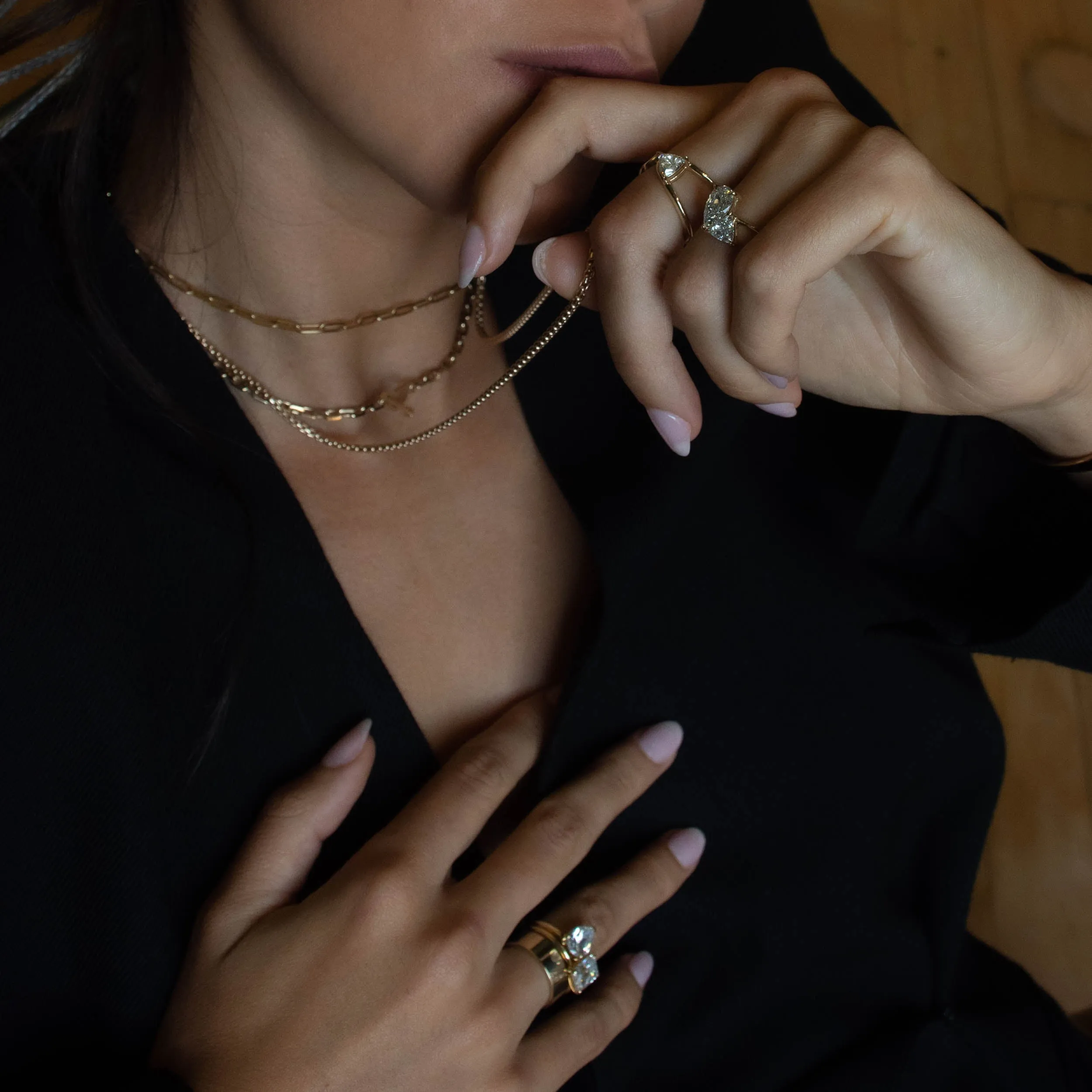 Signature Rail-less Emerald Cut Engagement Ring