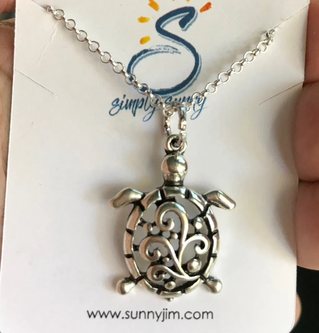 Silver Turtle, Necklace