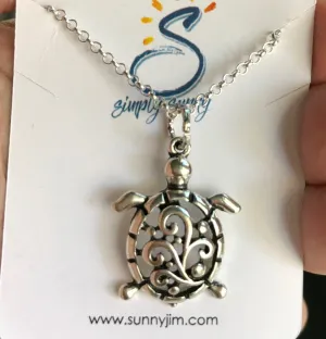 Silver Turtle, Necklace