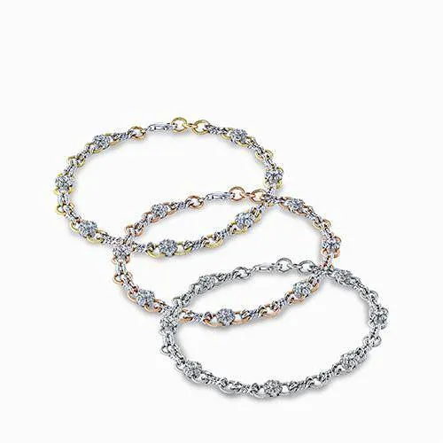 Simon G. 18k White Gold Diamond Bracelet