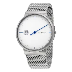 Skagen Ancher Silver Dial Men's Stainless Steel Watch SKW6193