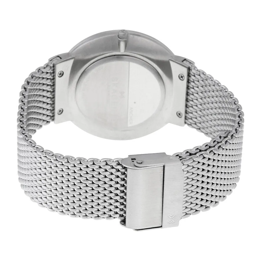Skagen Ancher Silver Dial Men's Stainless Steel Watch SKW6193
