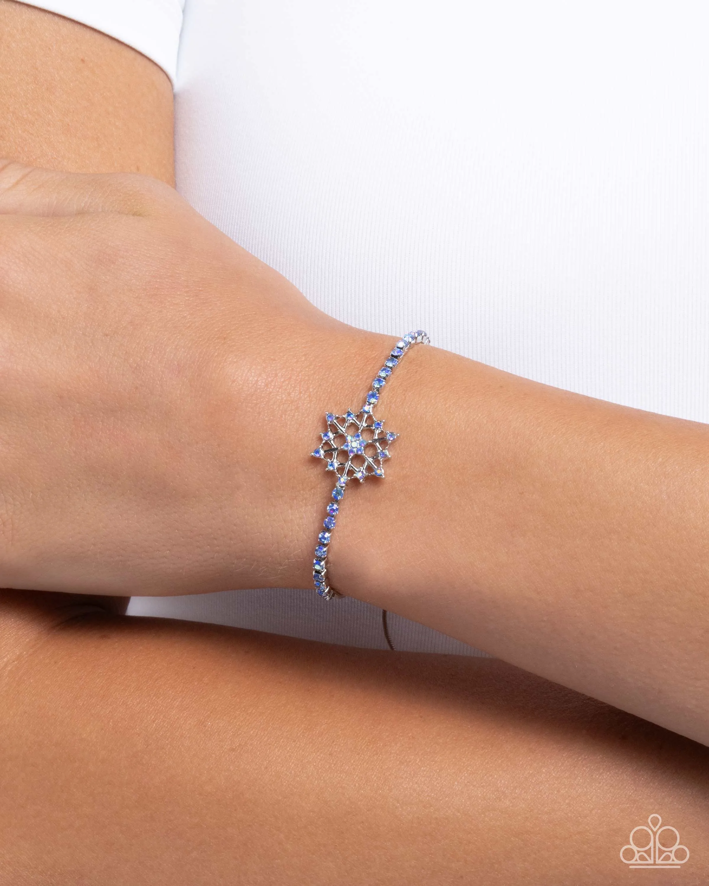 Snow Angel Shimmer - Blue (Rhinestone) Bracelet