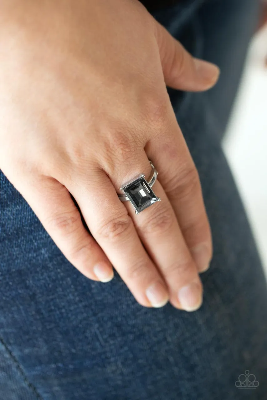 Social Glow Silver Paparazzi Ring