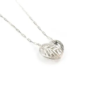 Stacy Rodgers Mea Bright Textured Heart Pendant Necklace