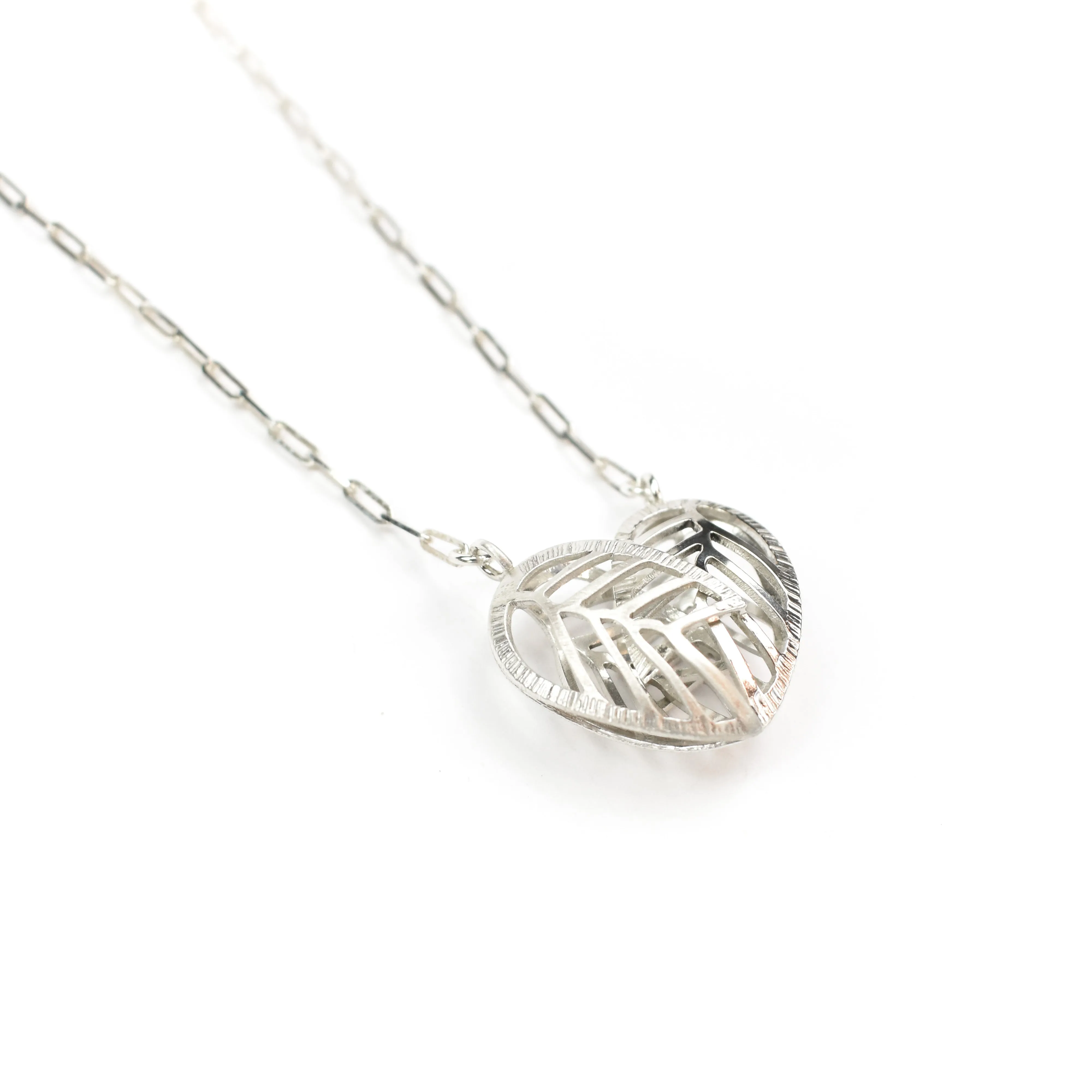 Stacy Rodgers Mea Bright Textured Heart Pendant Necklace