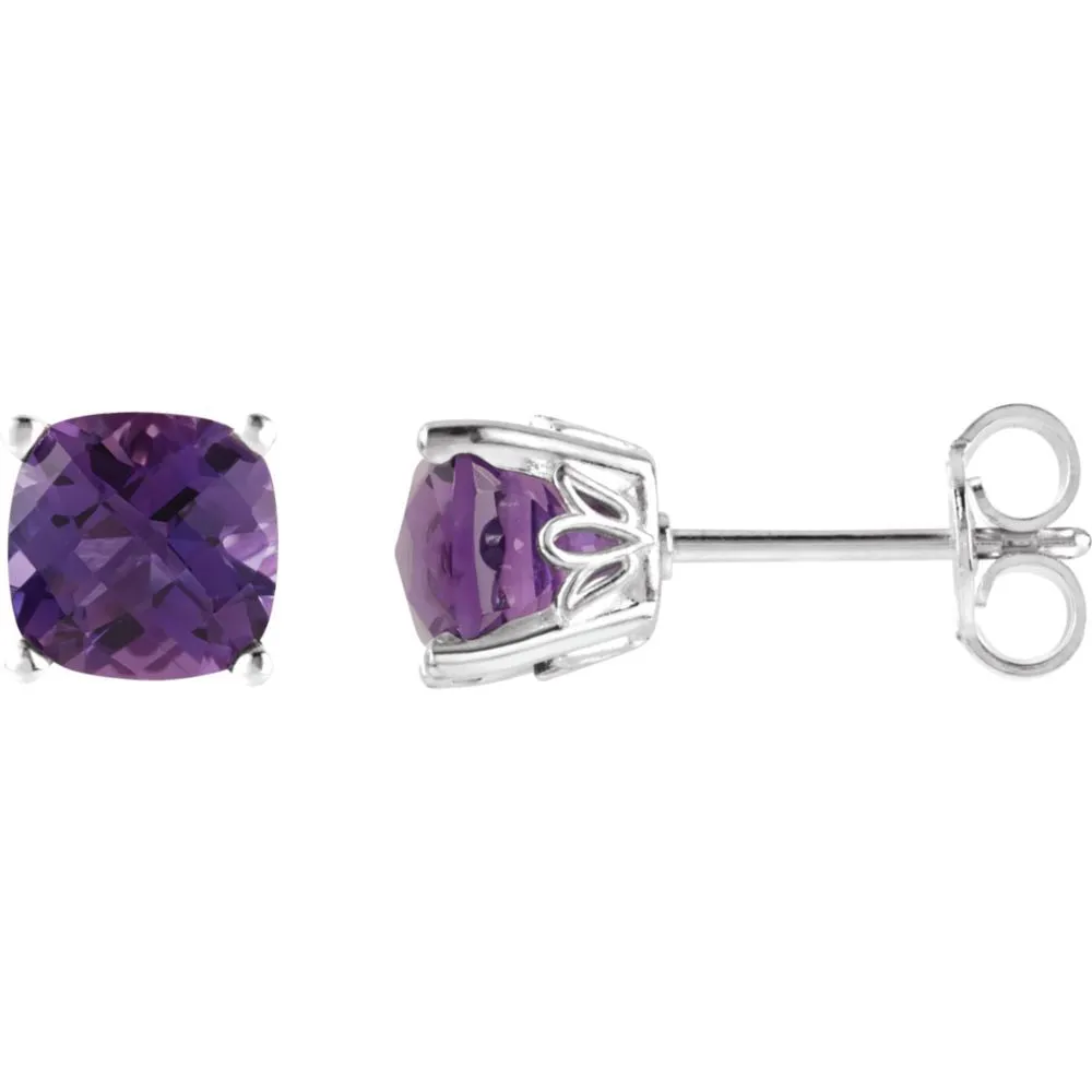 Sterling Silver Amethyst Earrings