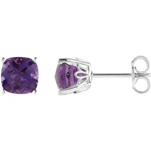 Sterling Silver Amethyst Earrings