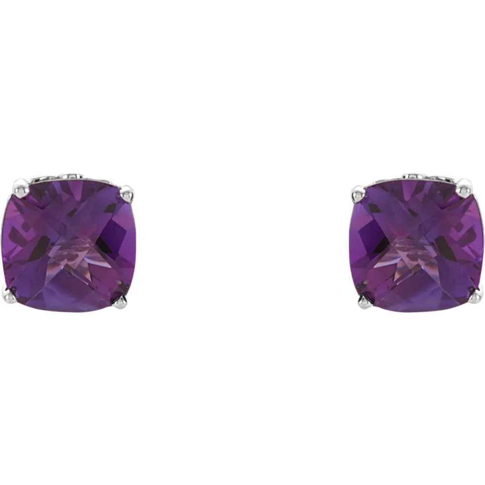 Sterling Silver Amethyst Earrings