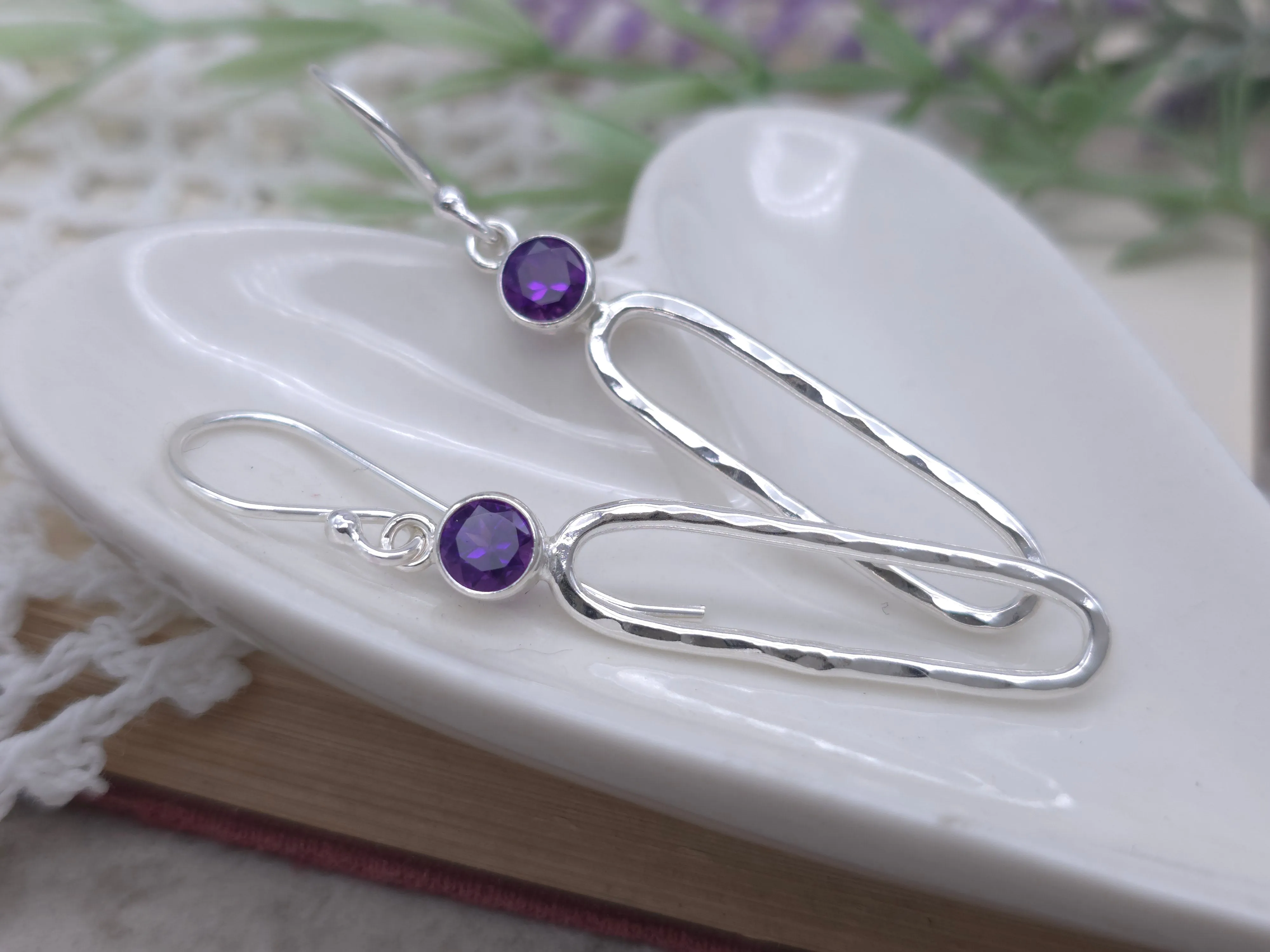 Sterling Silver Amethyst Earrings