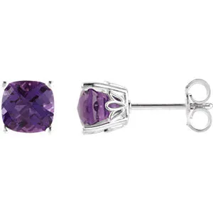 Sterling Silver Amethyst Earrings