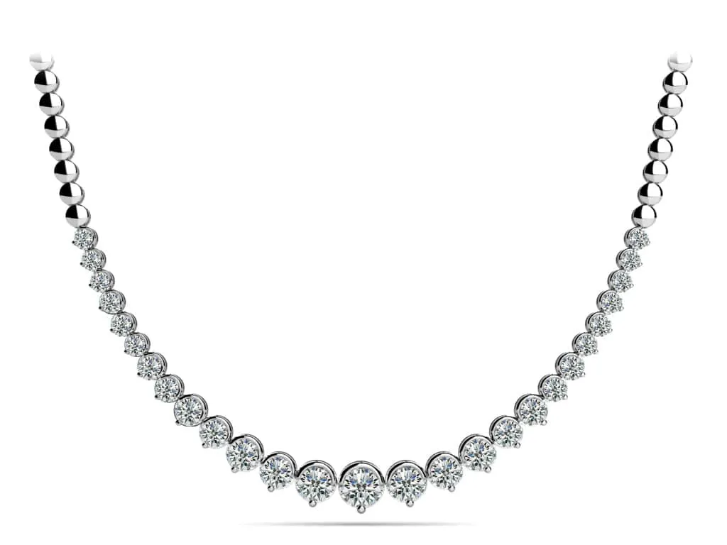 Strand Of Diamonds With Shiny Diamond Links  with 5.00 ct.(finished)