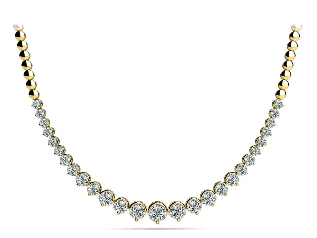 Strand Of Diamonds With Shiny Diamond Links  with 5.00 ct.(finished)