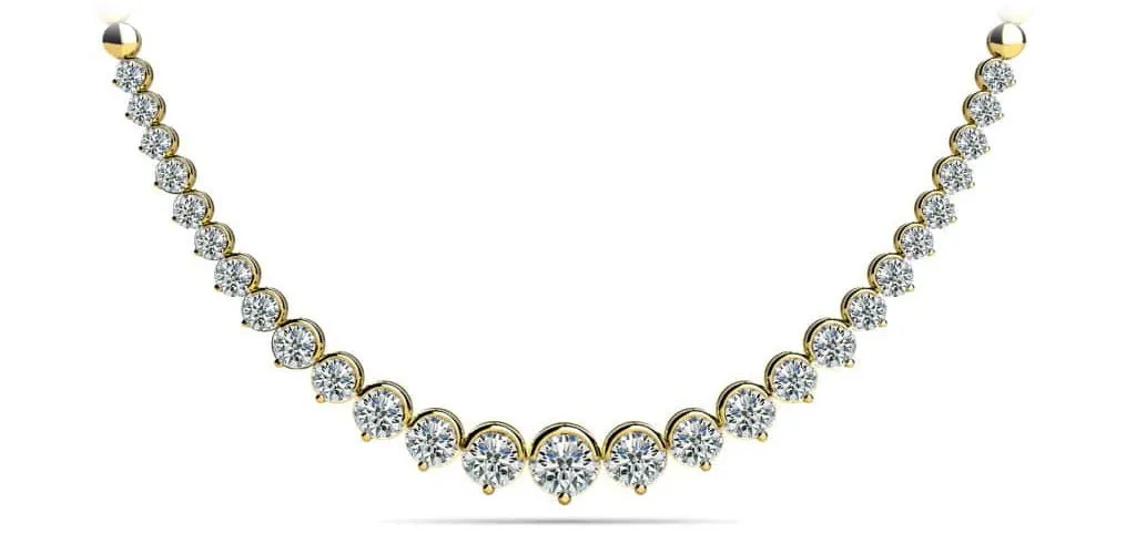 Strand Of Diamonds With Shiny Diamond Links  with 5.00 ct.(finished)