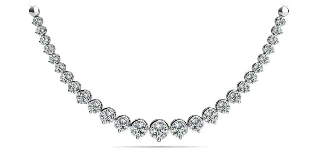 Strand Of Diamonds With Shiny Diamond Links  with 5.00 ct.(finished)