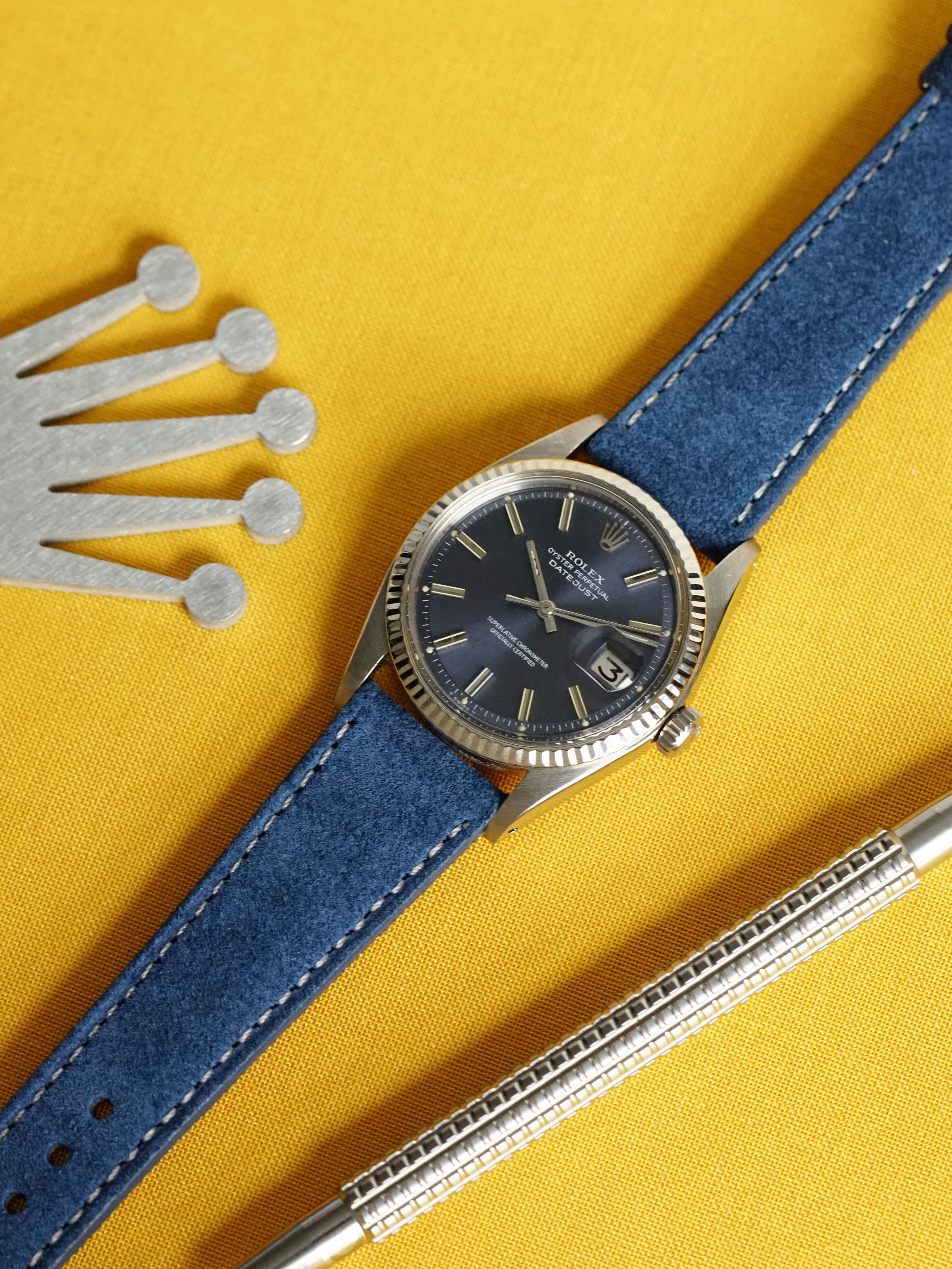 Suede Watch Strap - Aegean