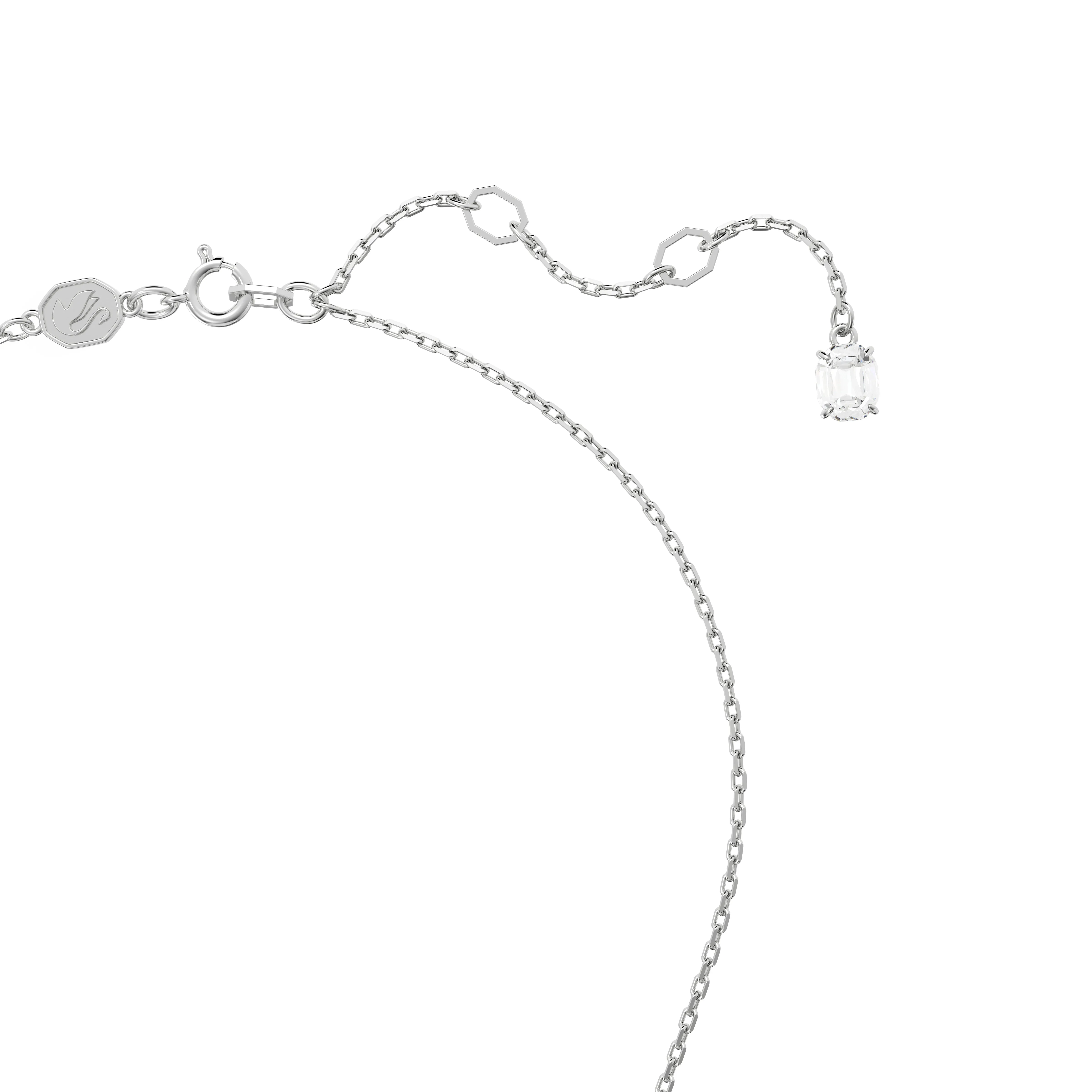 Swarovski Matrix Rhodium White Heart Necklace