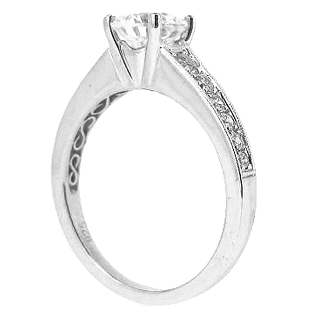Sylvie Pave Set Diamond Engagement Ring