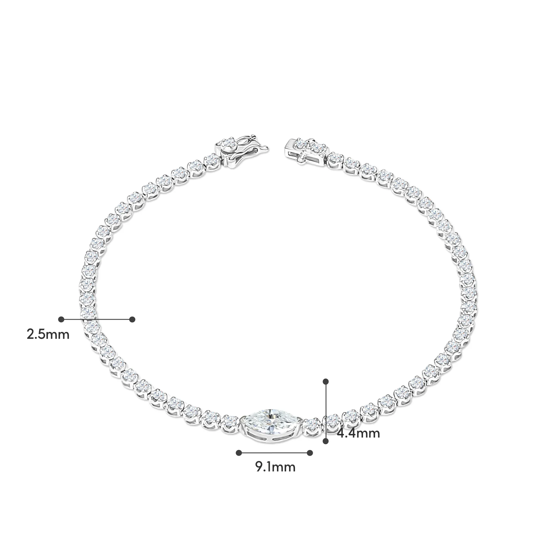 TAKA Jewellery Lab Grown Diamond Bracelet