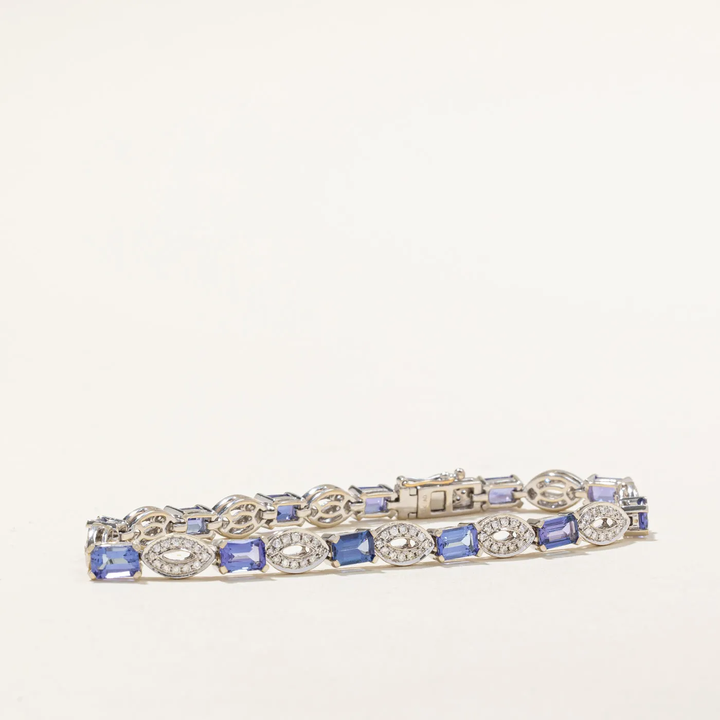 Tanzanite & Diamond Bracelet | 6.66ctw, 1.04ctw | 7.5" |