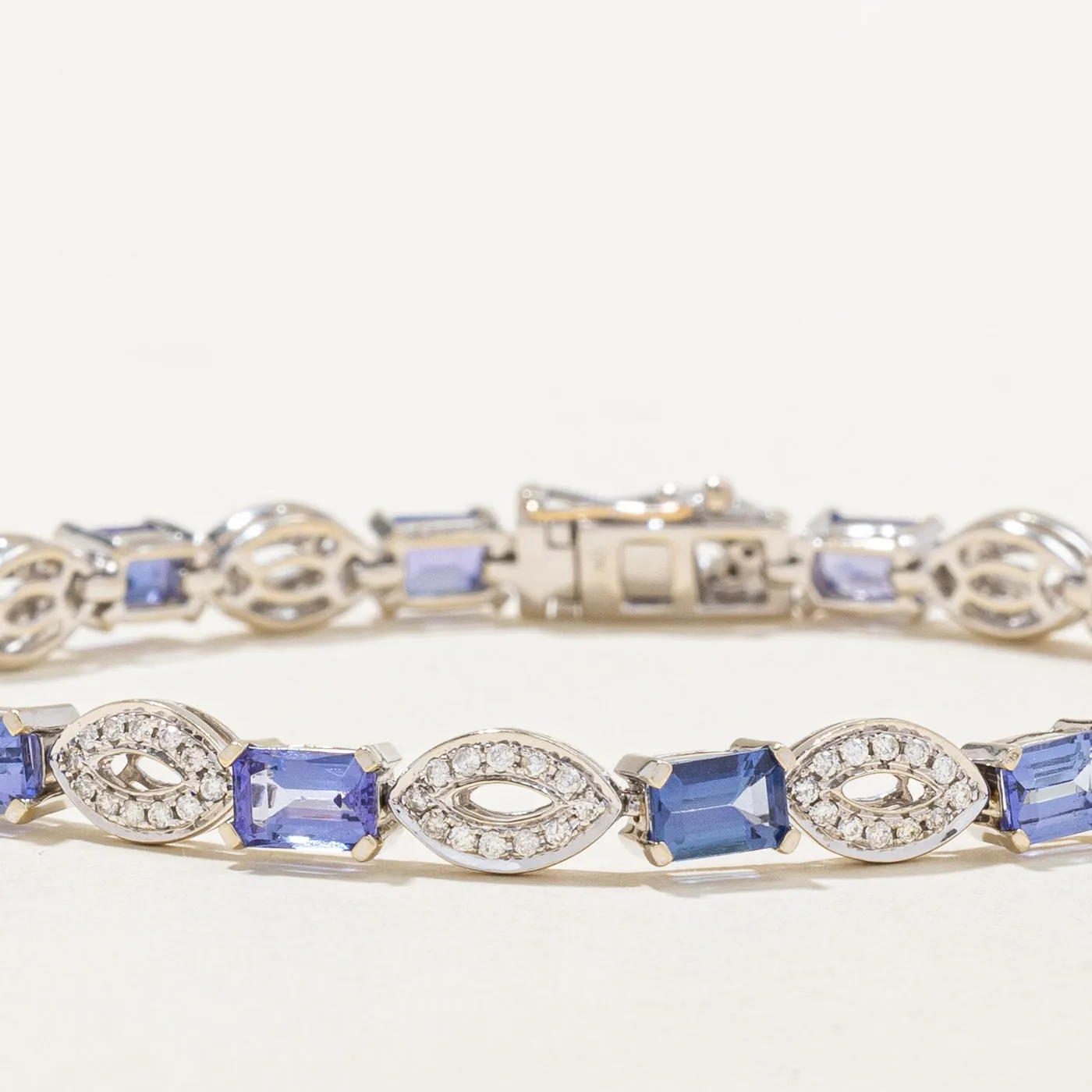 Tanzanite & Diamond Bracelet | 6.66ctw, 1.04ctw | 7.5" |