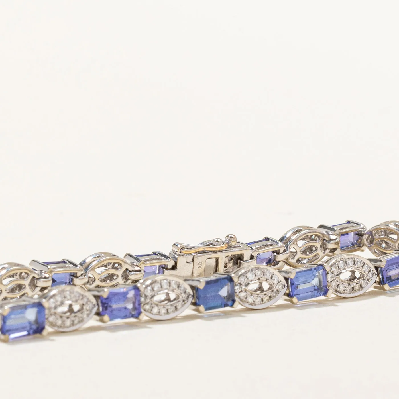 Tanzanite & Diamond Bracelet | 6.66ctw, 1.04ctw | 7.5" |